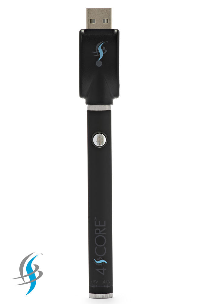4 Score | 350 mAh Twist Control Vape Battery with USB charger 510 Battery 4SCORE™ Black