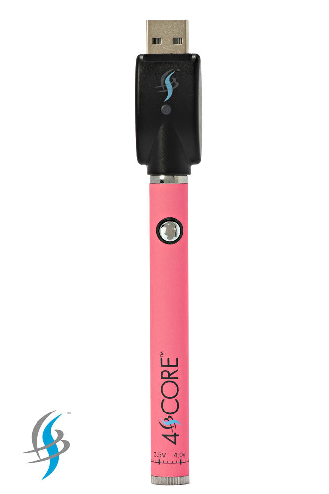 4 Score | 350 mAh Twist Control Vape Battery with USB charger 510 Battery 4SCORE™ Pink