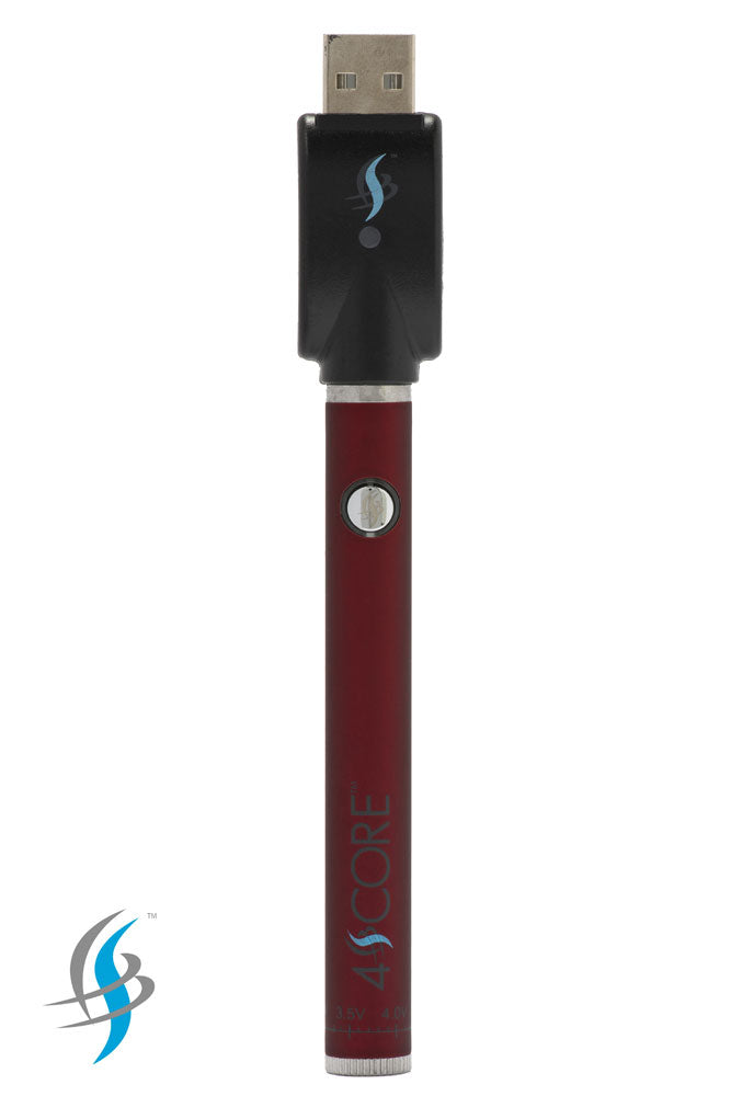 4 Score | 350 mAh Twist Control Vape Battery with USB charger 510 Battery 4SCORE™ Red