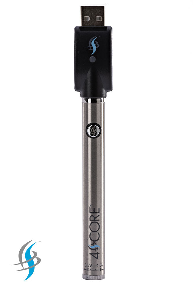 4 Score | 350 mAh Twist Control Vape Battery with USB charger 510 Battery 4SCORE™ Stainless