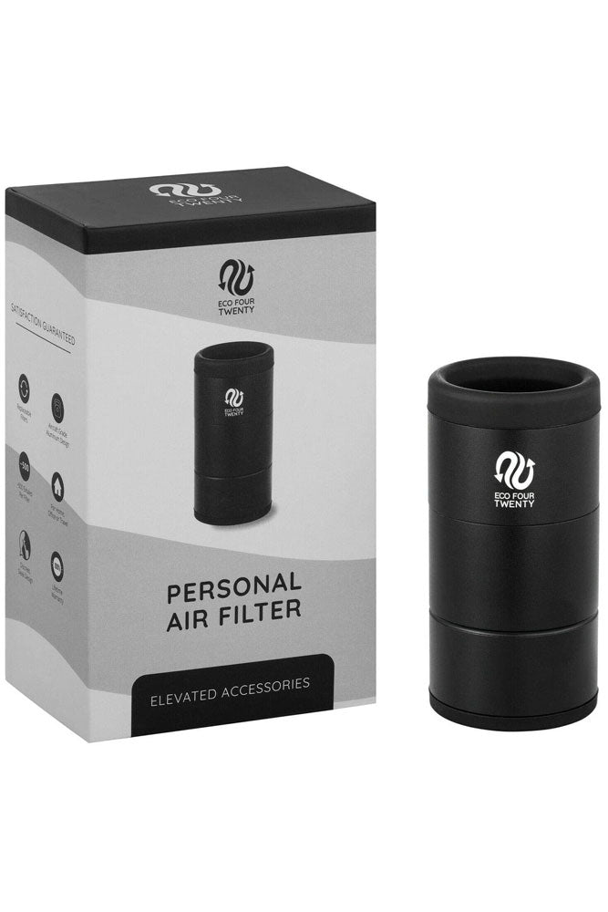 Eco Four Twenty Starter Set Personal Air Filter with eco-friendly replacement filter system Air Filter Eco Four Twenty Black