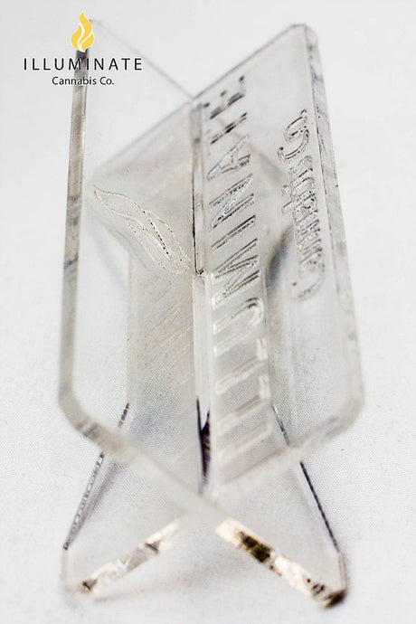 Laser cut Acrylic rolling V Roller Illuminate Cannabis Co. King