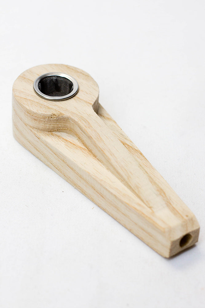 Ash Hardwood Hand pipe Wooden Pipe Illuminate Cannabis Co.