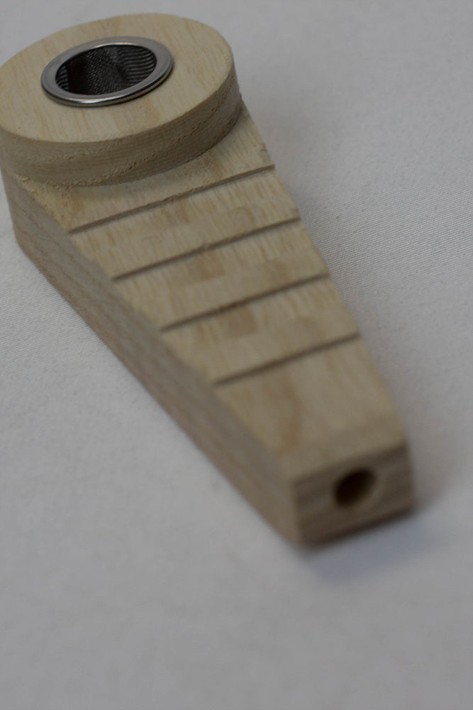 Ash Hardwood Hand pipe Wooden Pipe Illuminate Cannabis Co.