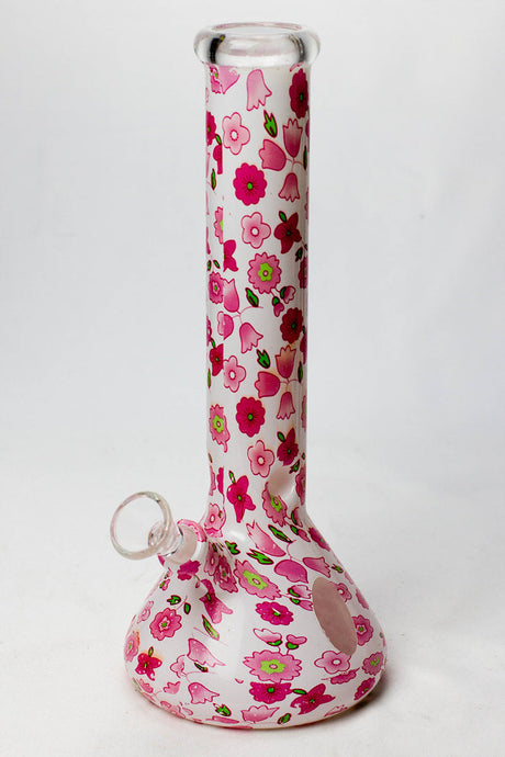 10" Graphic wrap glass water pipe Glass Bong BANKA B