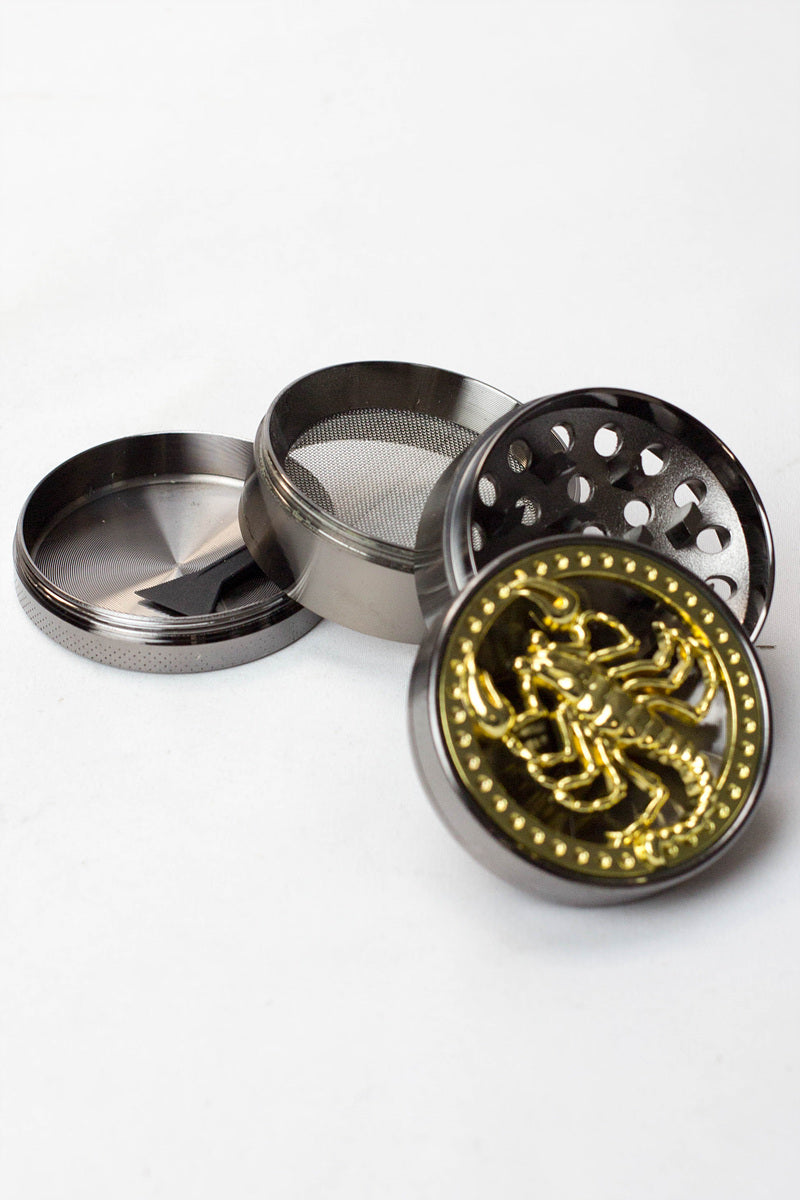 4 parts color grinder with a decoration lid Box of 12 Display Pack BANKA