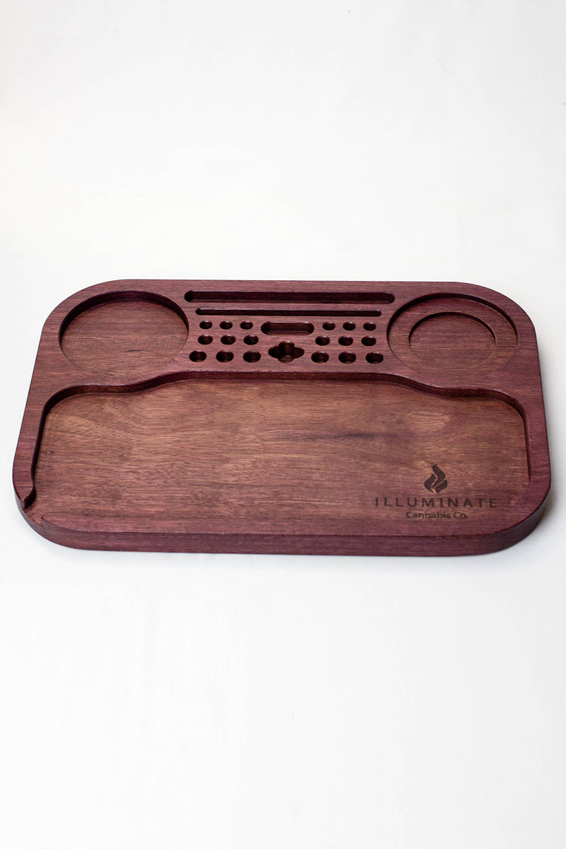 Purple Heart King size rolling tray Model 1 Tray Illuminate Cannabis Co.
