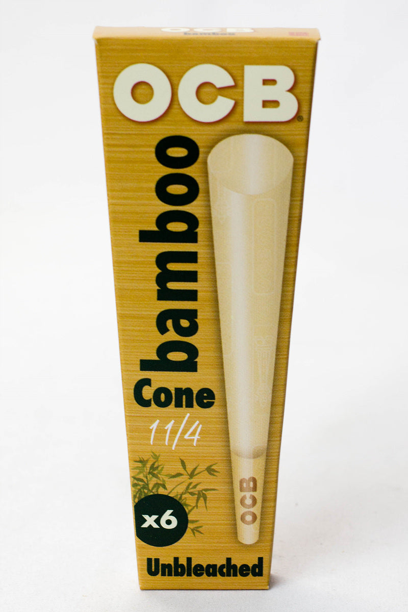 OCB Bamboo Cone 1 1/4 Box of 32 Pre-rolled Cone (Display Pack) ONE