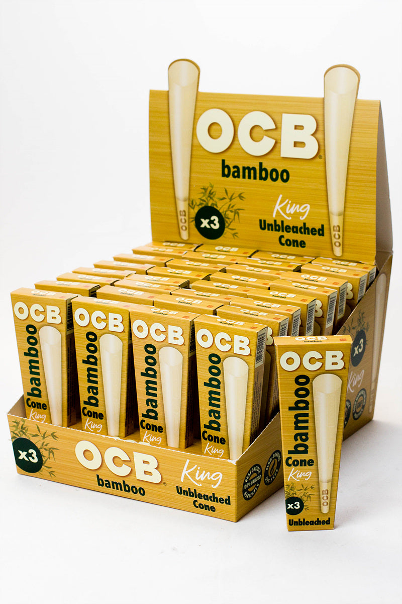 OCB Bamboo Cone King Box of 32 Pre-rolled Cone (Display Pack) ONE