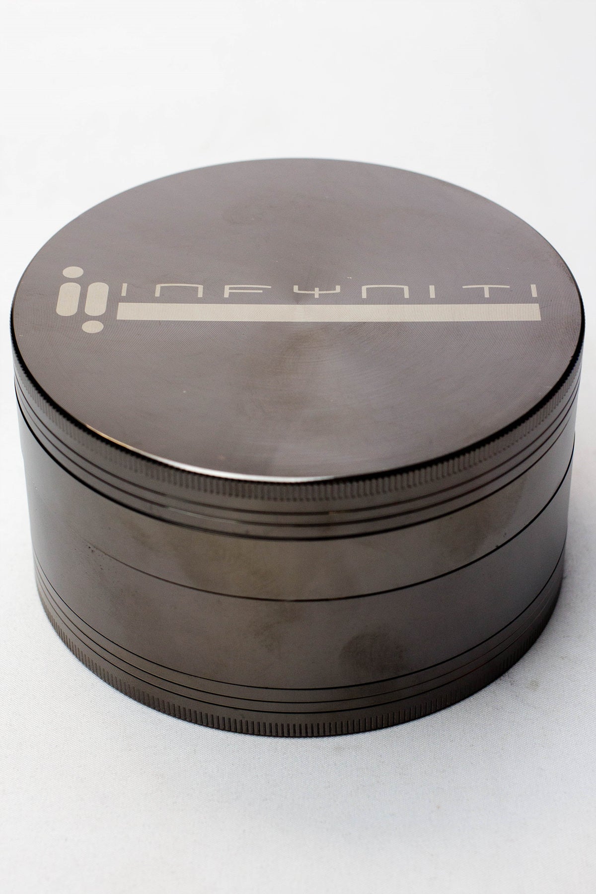 Infyniti 4 parts GIANT herb grinder ( GR1064 ) Regular Grinder ONE Gun Metal