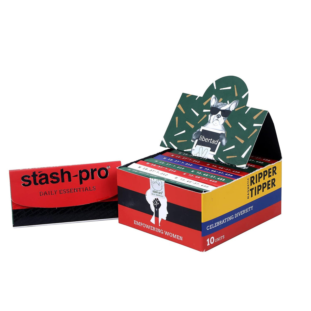 Stash-Pro | Magnetic Ripper Tipper Box of 10 1 - 1/4" Size Stash-Pro