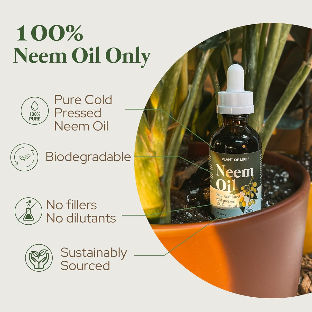 Plant of Life | Organic Neem Oil 2oz Skincare Neo Wholesale Co.