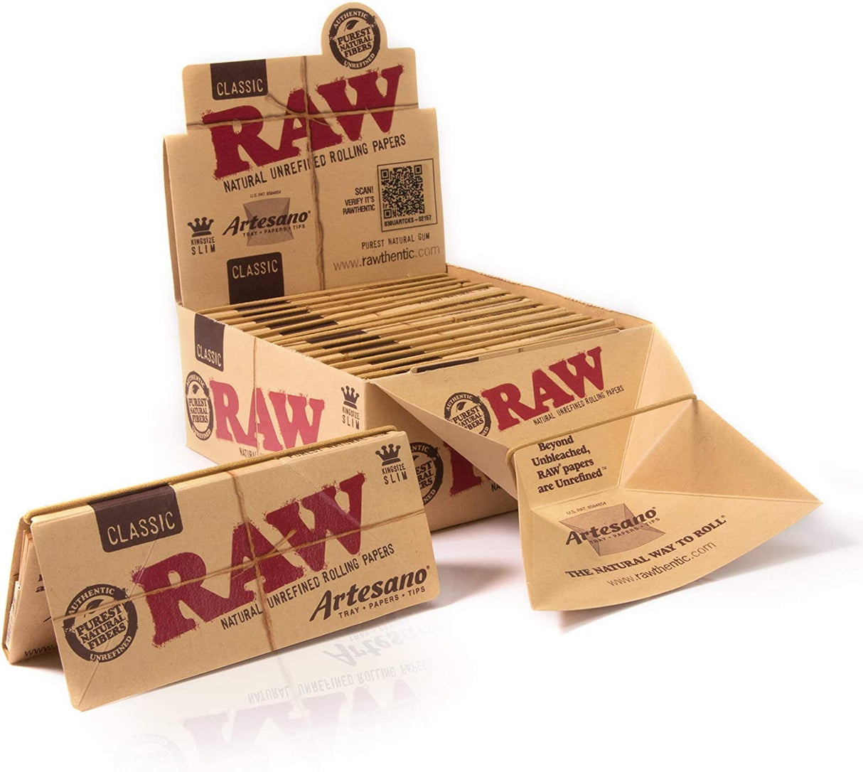 RAW Classic Artesano King Size Rolling Papers - 15 packs King Size ONE