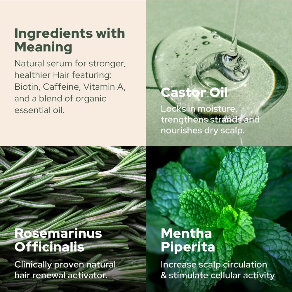 Plant of Life | Rosemary Mint Essential Oil for strengthening Hair & Skin (2oz / 60mL) Skincare Neo Wholesale Co.