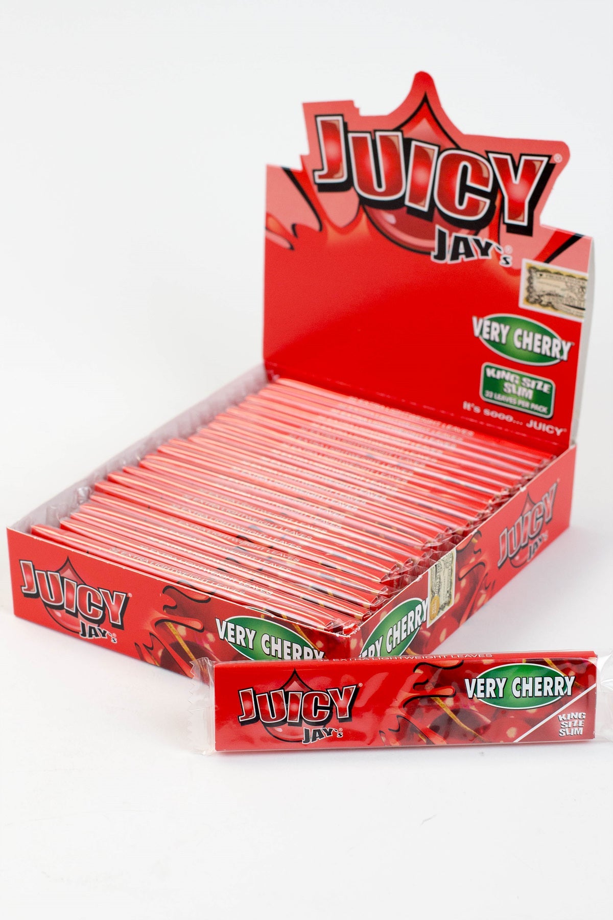 Juicy Jay's King Size Rolling Papers King Size ONE Very Cherry