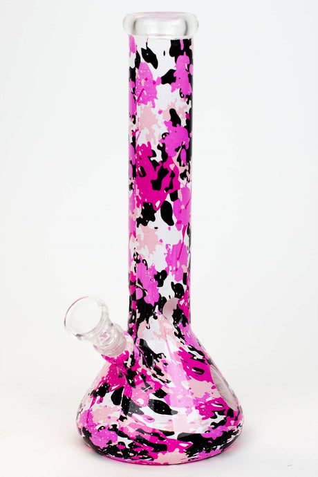 10" Graphic wrap glass water pipe Glass Bong BANKA G