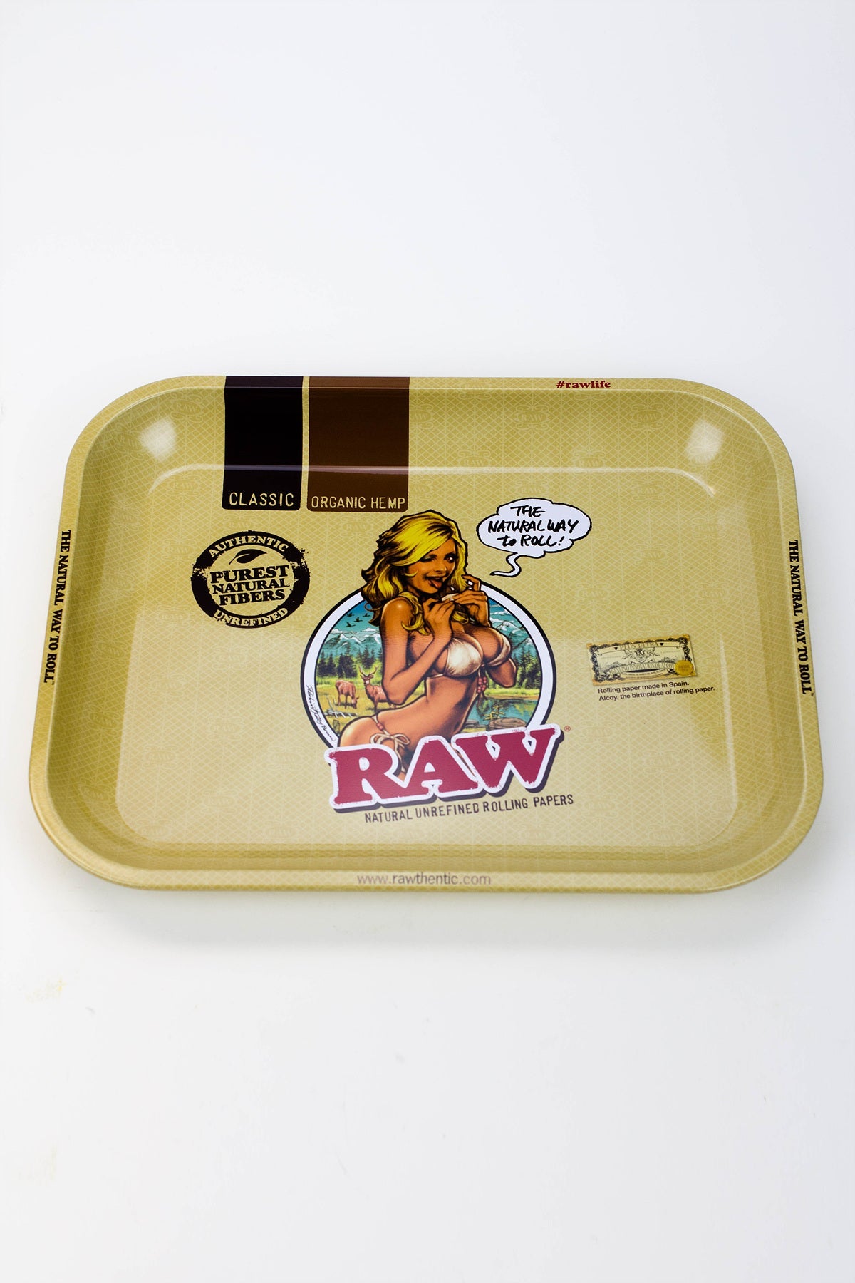 Raw Large size Rolling tray Tray ONE Girl