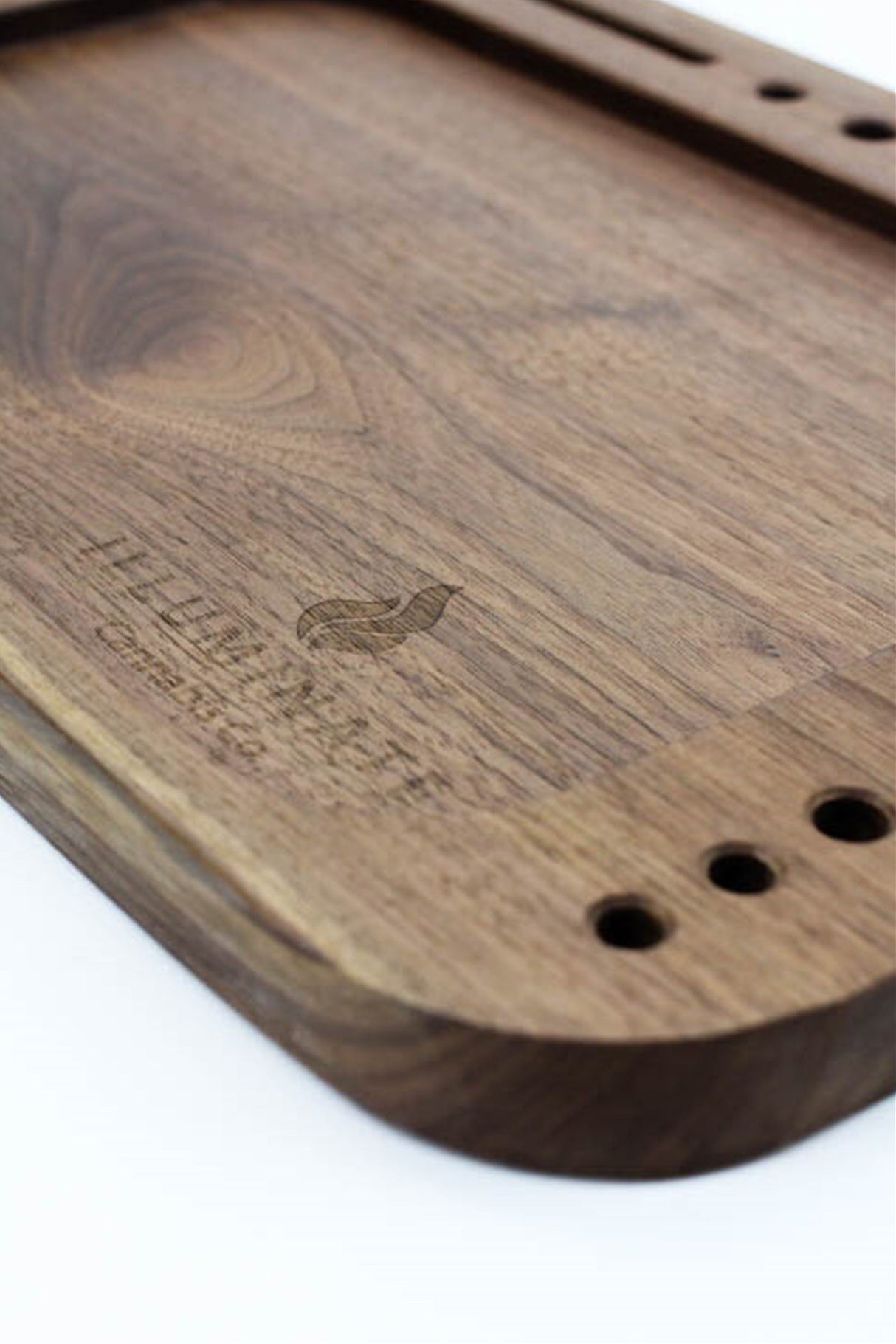 Walnet King sized rolling tray Model 4 Tray Illuminate Cannabis Co.