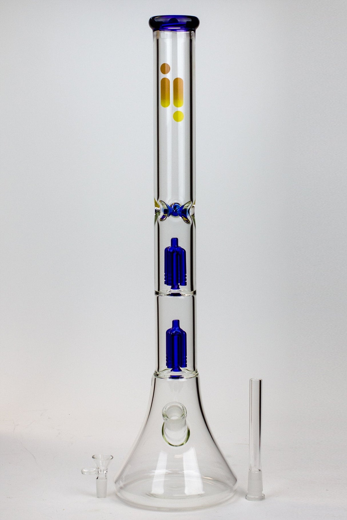 23" Infyniti Dual tree arms 7 mm glass water bong Glass Bong ONE