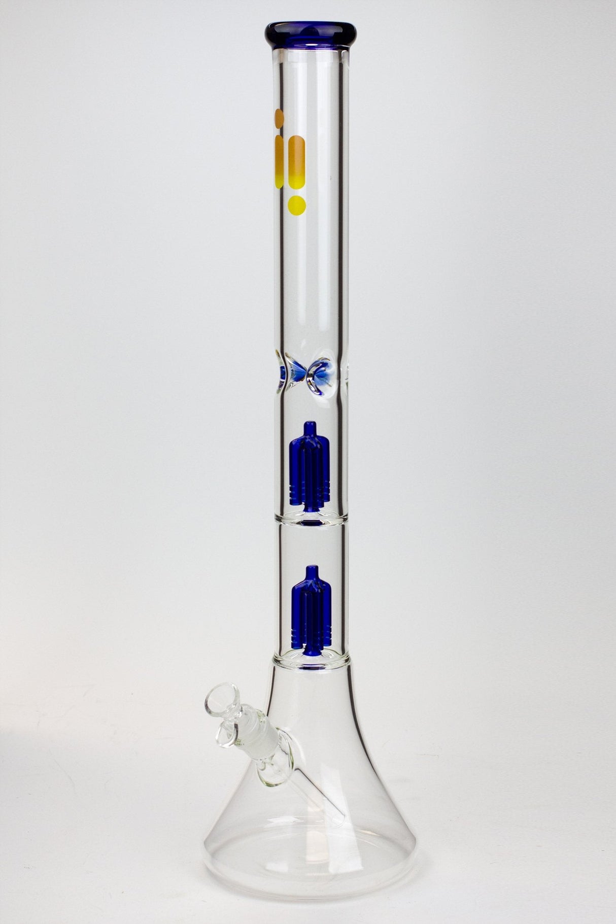 23" Infyniti Dual tree arms 7 mm glass water bong Glass Bong ONE Blue