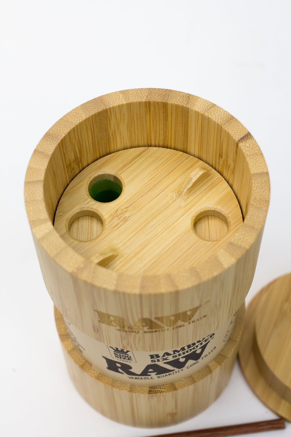 Raw Bamboo six shooter for King size cones Filler · Poker ONE