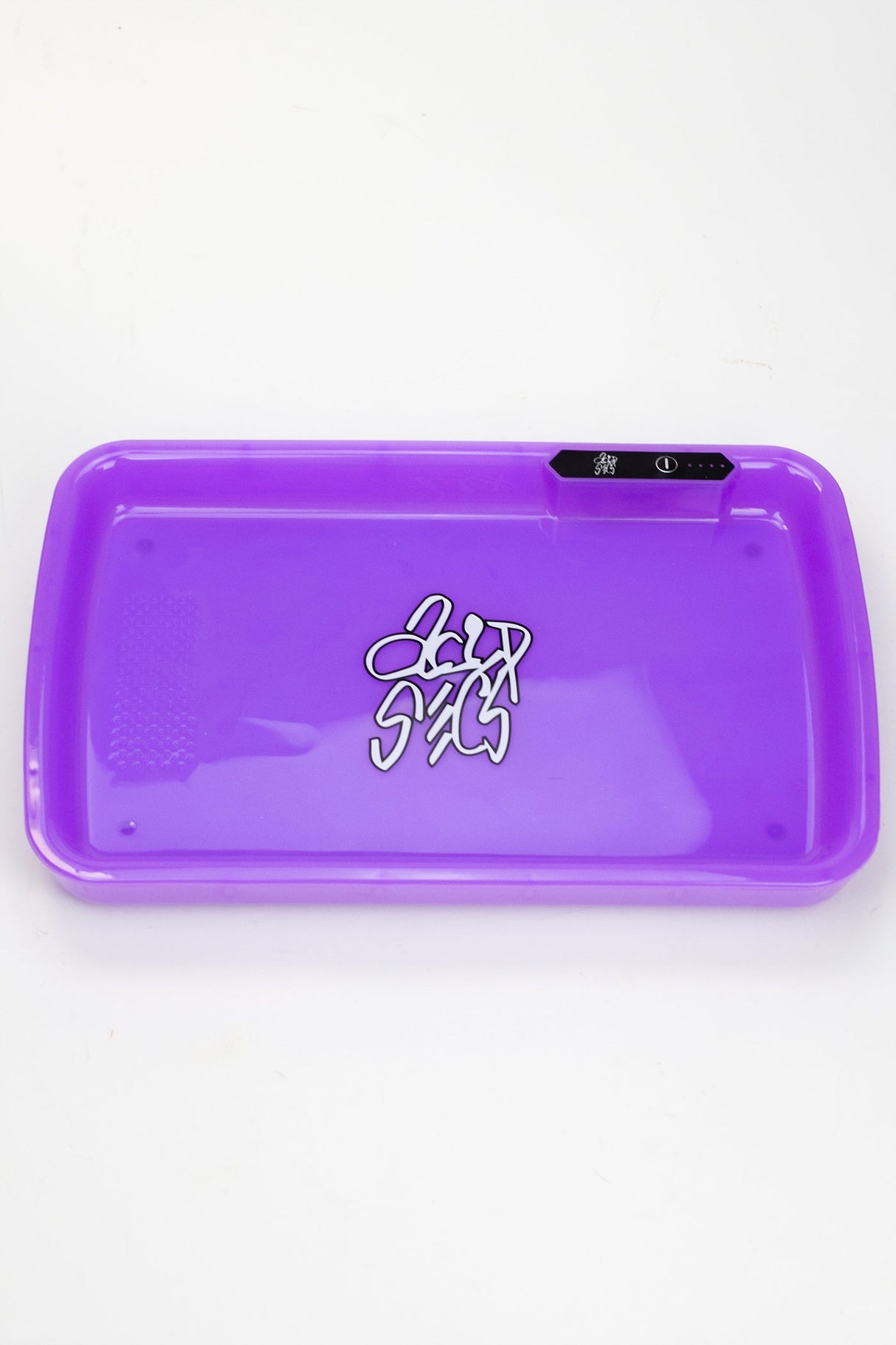 Acid Secs LED Rolling Tray with Grinding Pad Tray Acid Secs Productions Inc. Purple