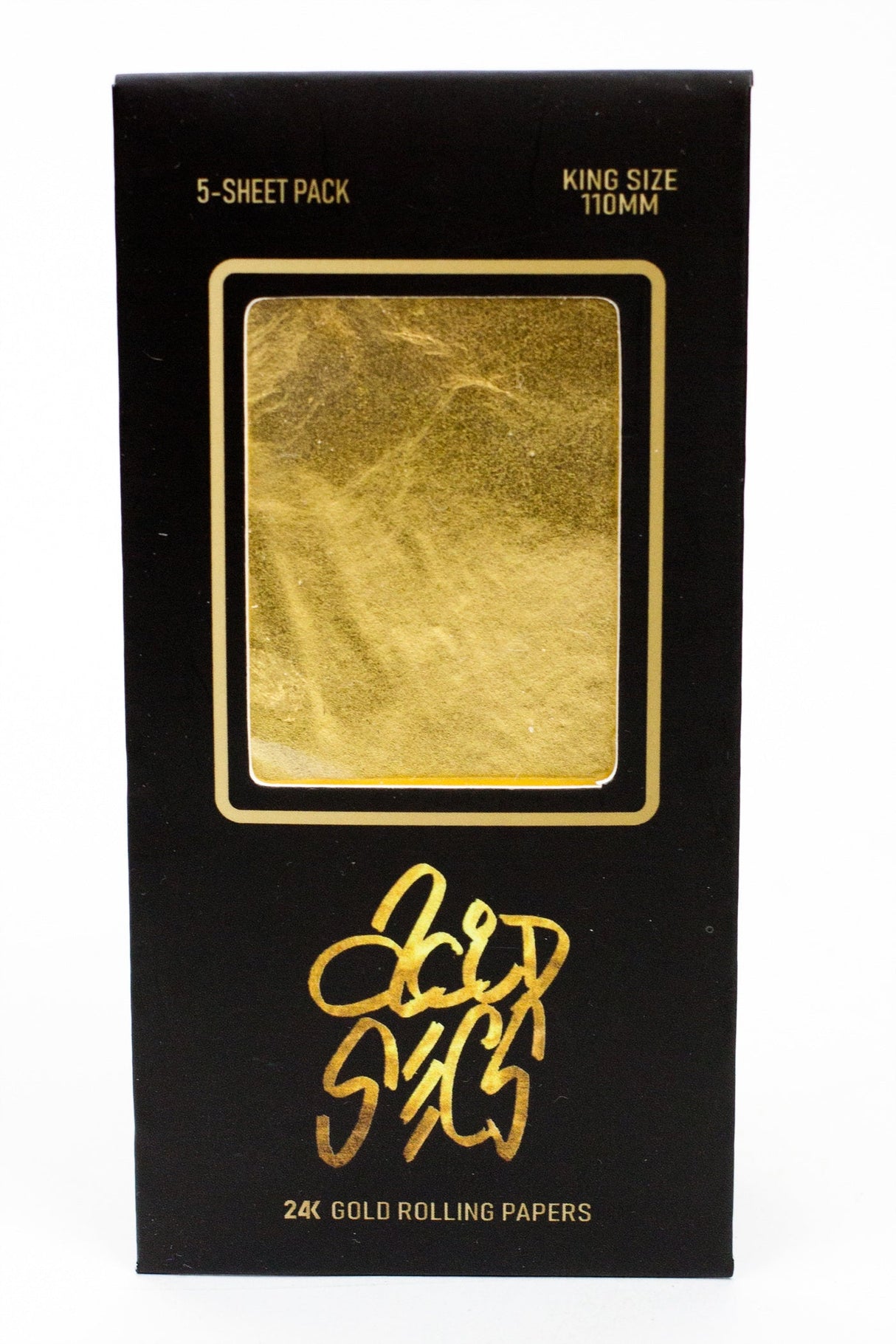 Acid Secs 24K Gold King size Rolling Paper King Size Acid Secs Productions Inc. 5-Sheets