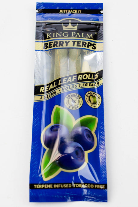 King Palm Hand-Rolled flavor slim Leaf Leaf Wrap ONE Berry Terps