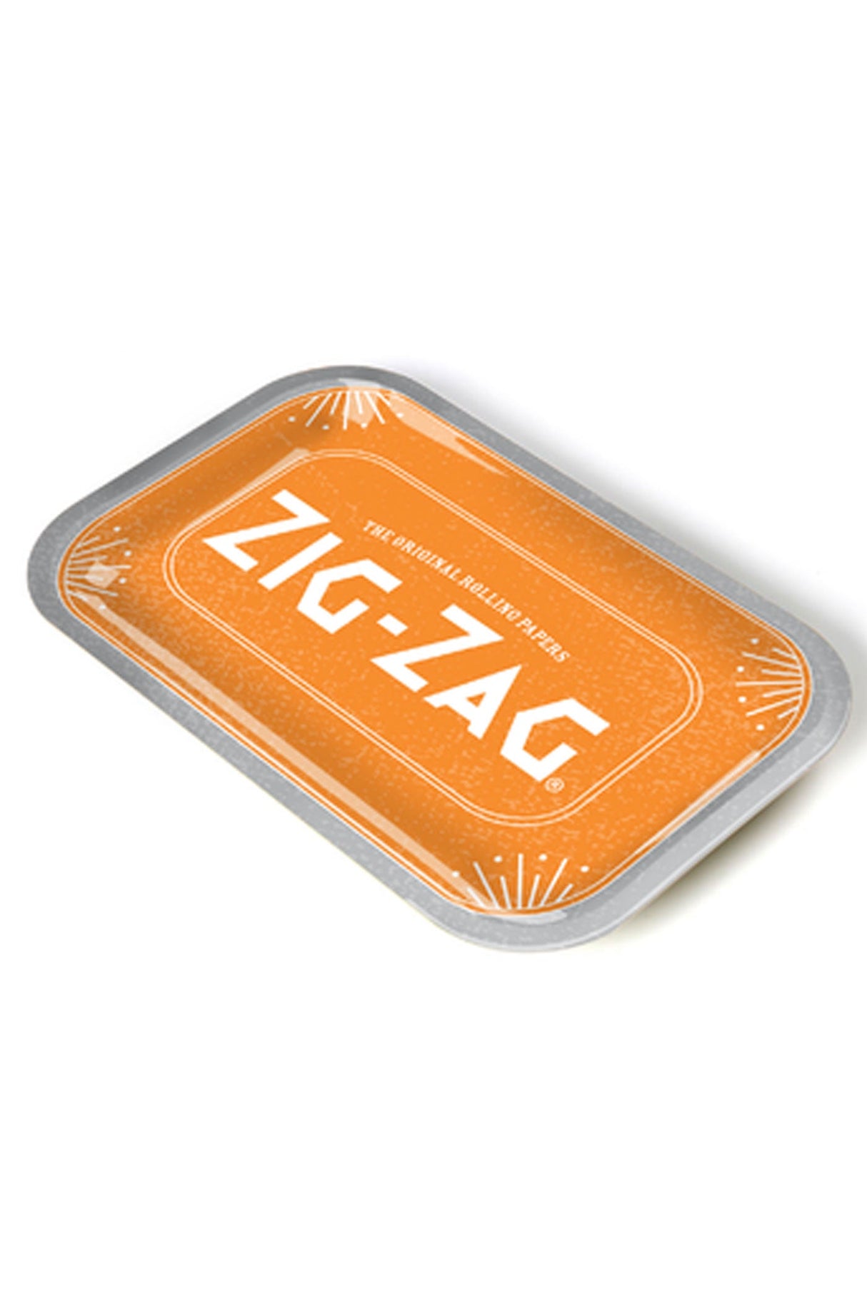 Zig-Zag Metal Rolling Tray - Medium - Since 1879 Tray ONE Orange