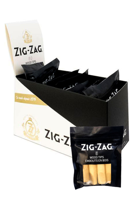 Zig-Zag Wood Tips Box of 12 Filter Tip ONE