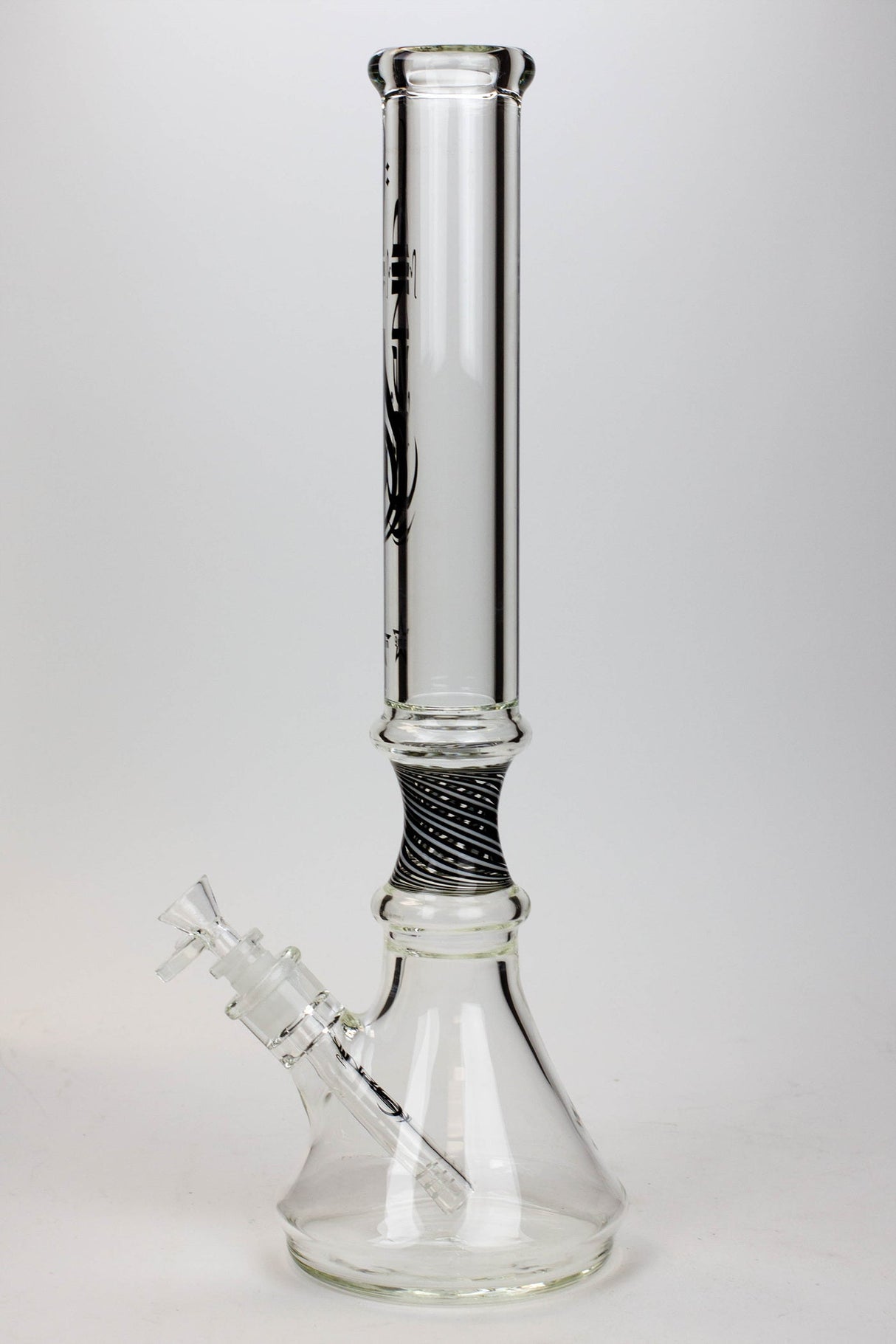17.5" Genie 9 mm curved tube beaker water bong ( GB19092 ) Beaker Bong ONE