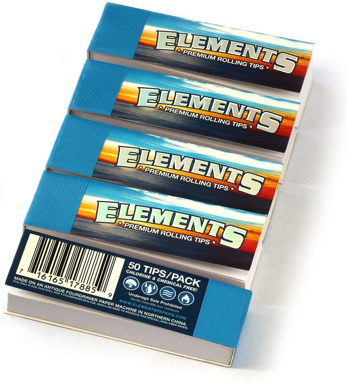 Element Premium Rolling Tips box of 50 Filter Tip ONE