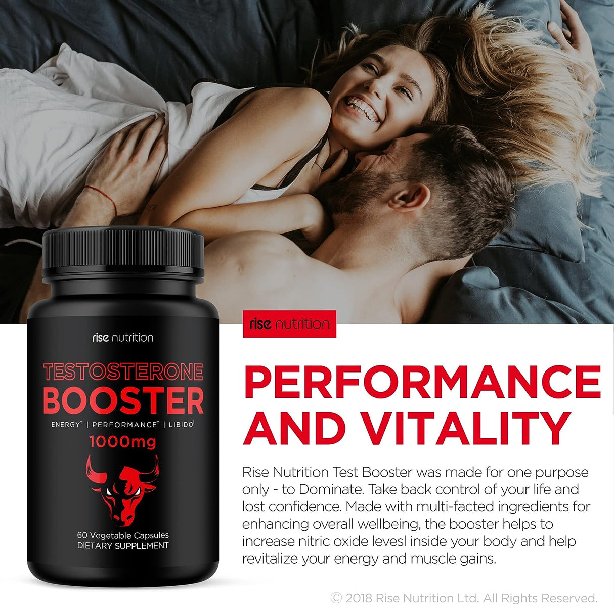 rise nutrition | Testosterone Booster with Maca & Tribulus Supplement Neo Wholesale Co.
