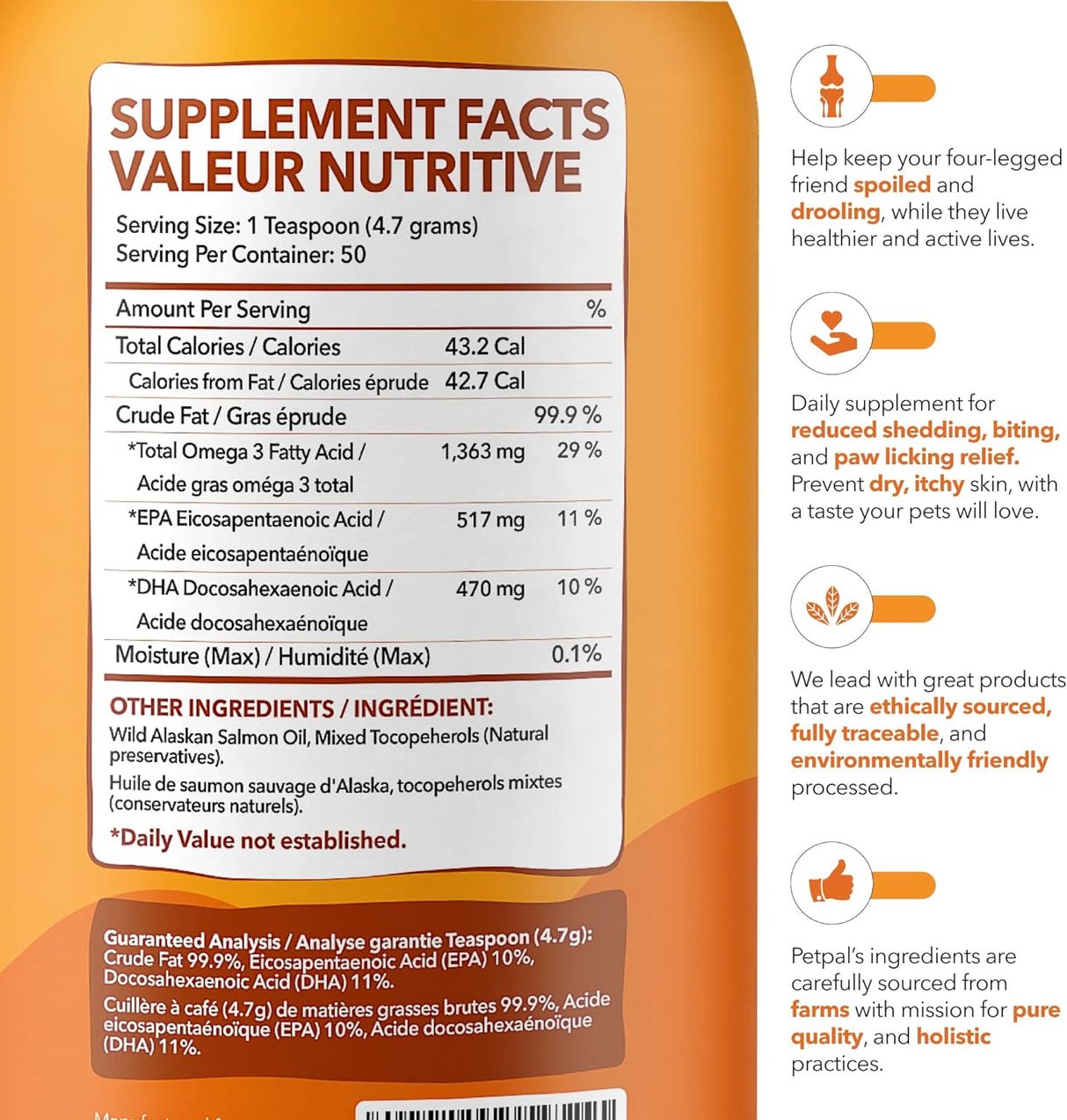 PetPal | Pure Wild Alaskan Salmon Oil for Dogs & Cats For Pet Neo Wholesale Co.