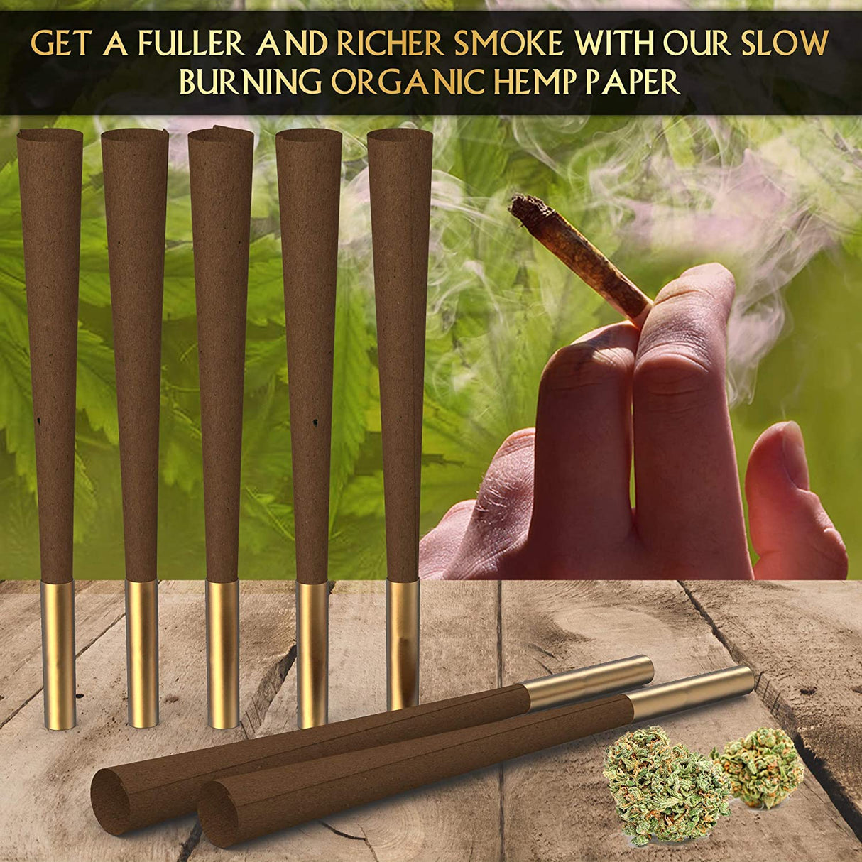 Kandu NYC King Size Pre Rolled Cones, Display Box 21 Count with 3 Cones Each Pre-rolled Cone (Display Pack) Kandu NYC