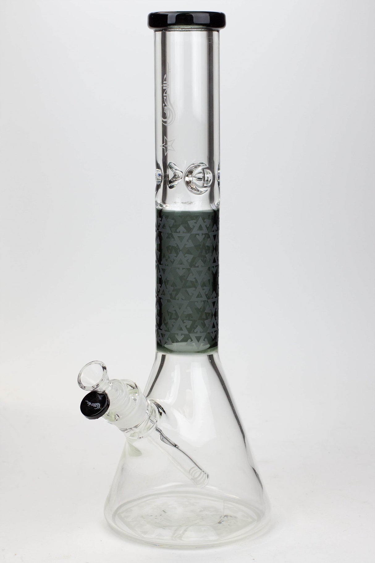 16" Genie 9 mm beaker glass water bong ( GB20022 ) Beaker Bong ONE Smoke