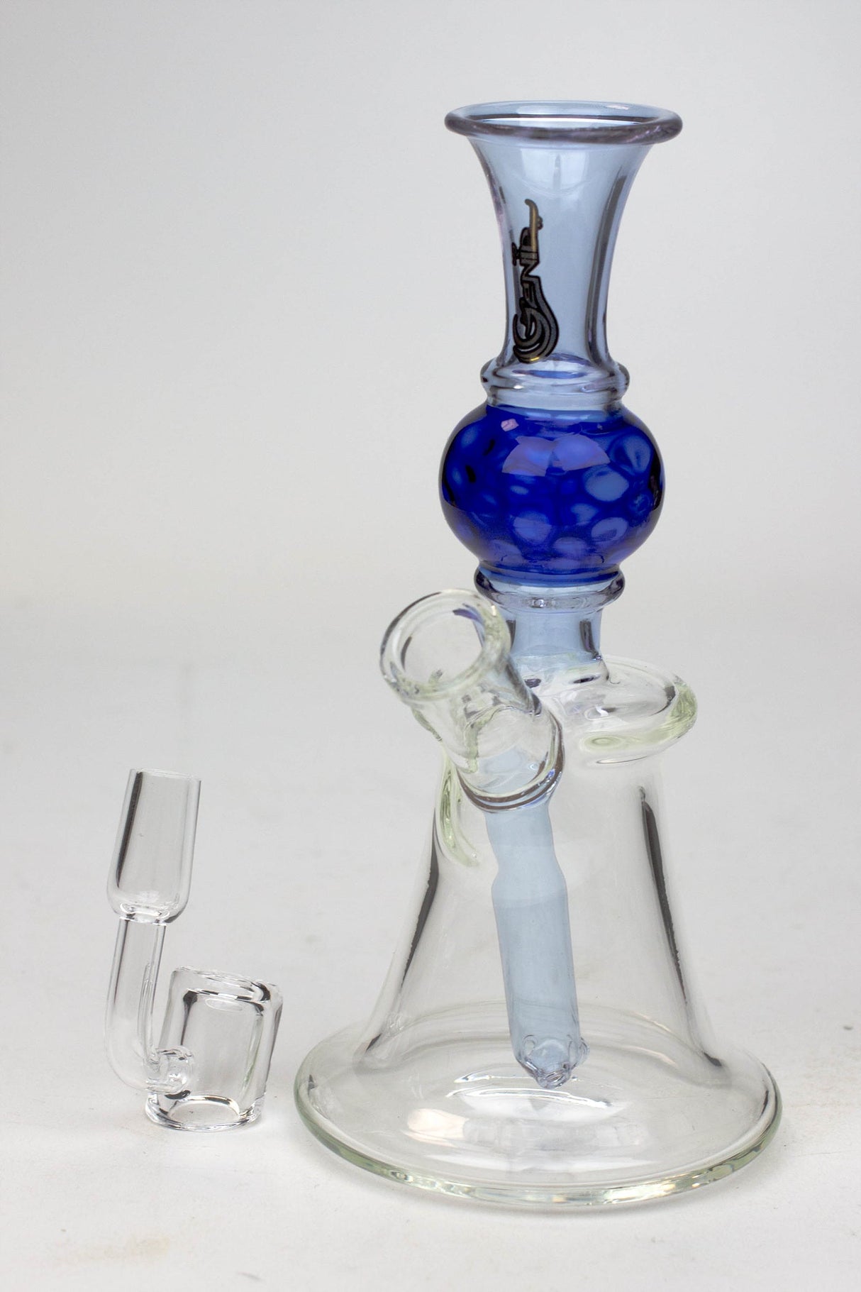 7" Genie hand bell fixed stem dab rig Rig ONE