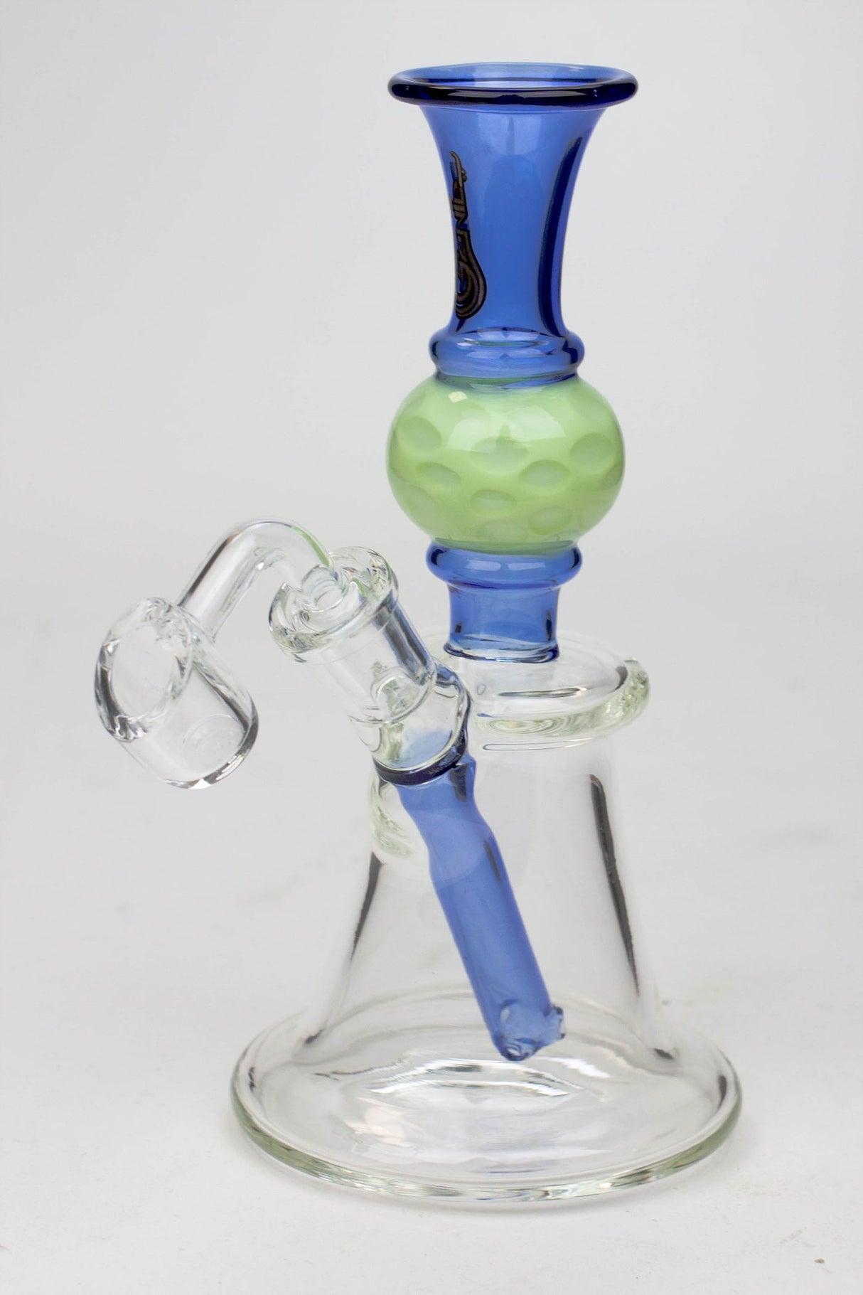 7" Genie hand bell fixed stem dab rig Rig ONE C