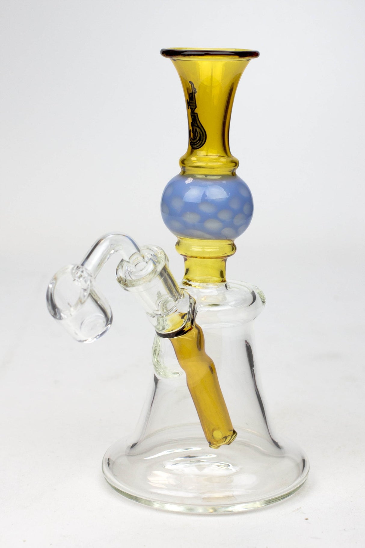 7" Genie hand bell fixed stem dab rig Rig ONE D