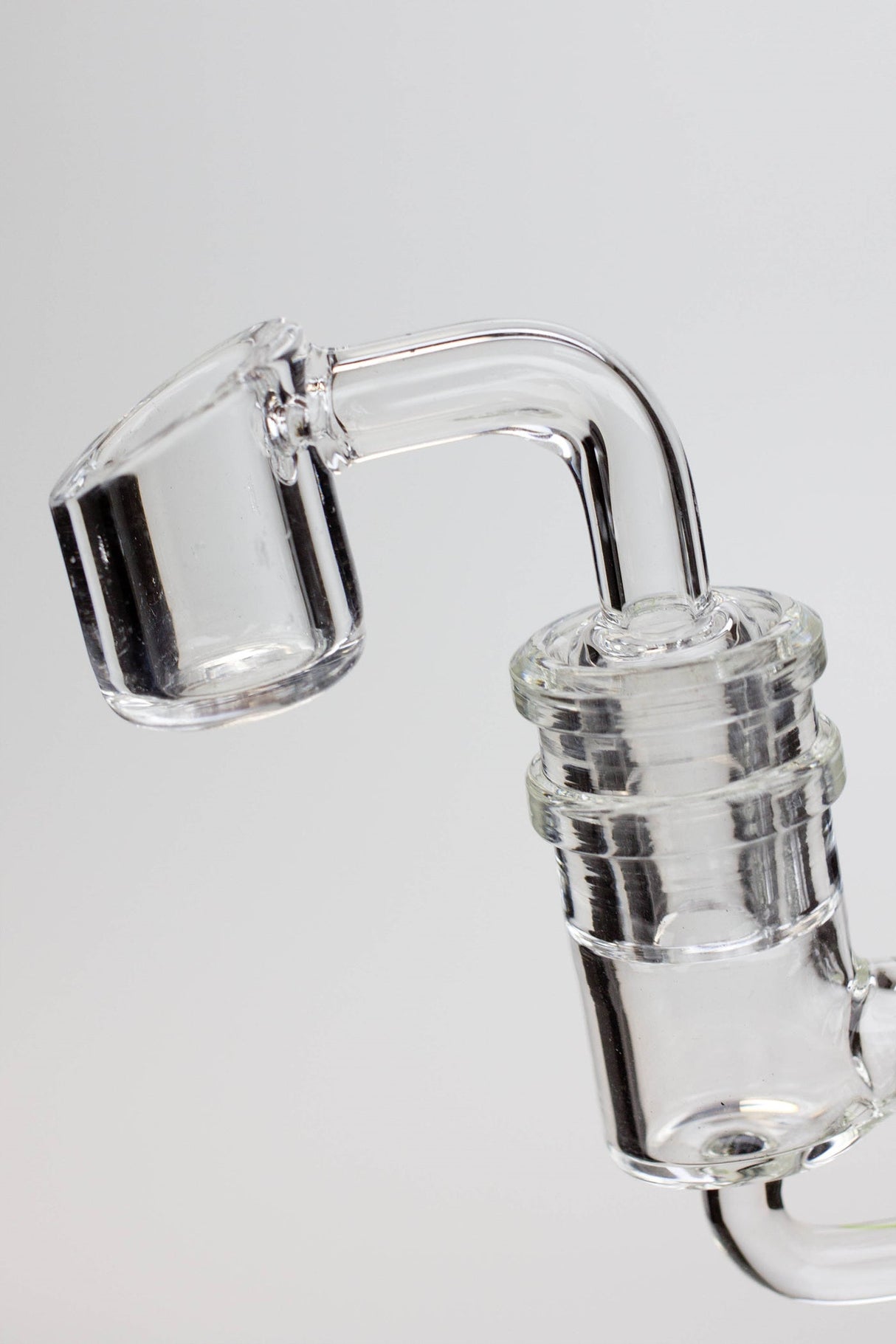 6" Genie Double glass recycle rig with shower head diffuser Glass Rig ONE