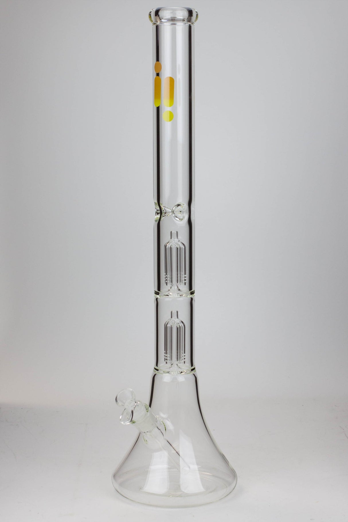 23" Infyniti Dual tree arms 7 mm glass water bong Glass Bong ONE Clear