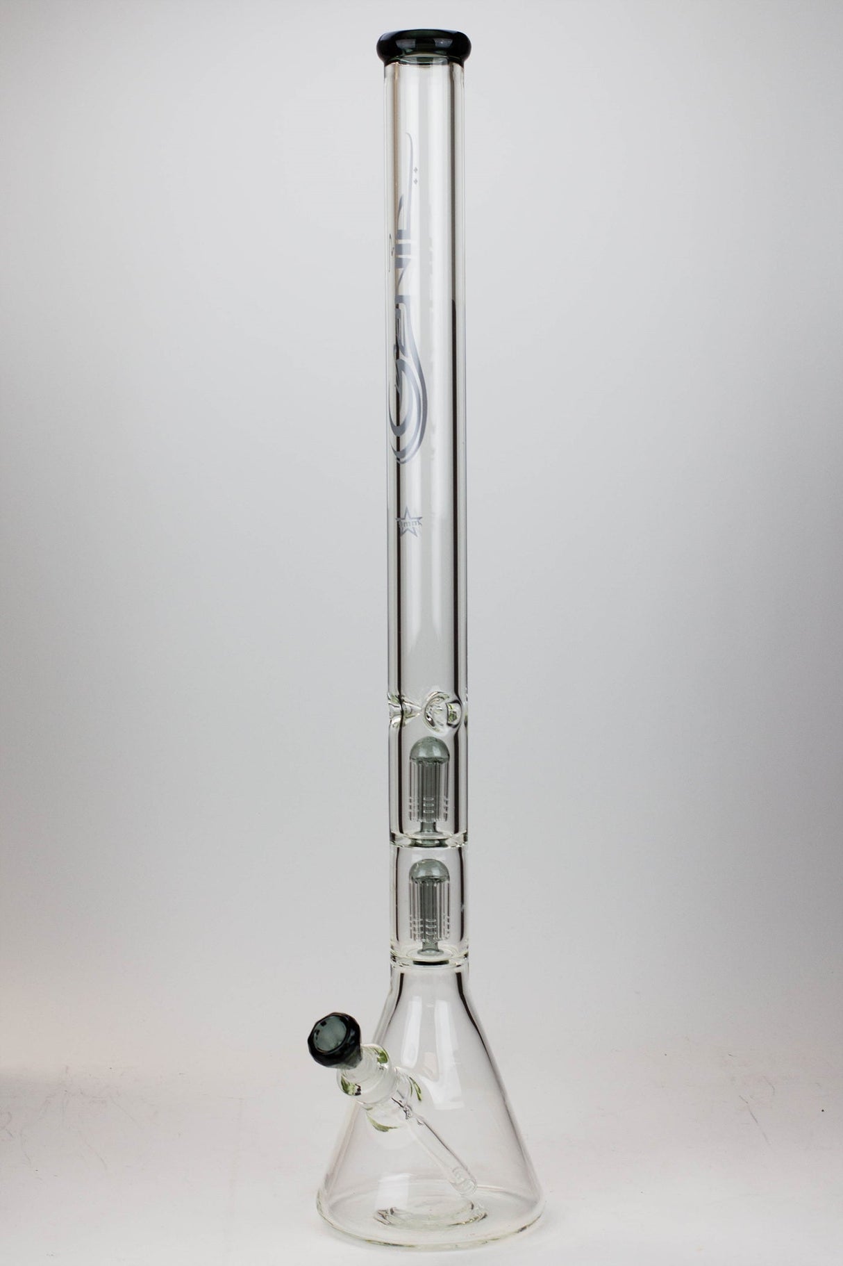 30" Genie 9 mm Dual tree arms beaker glass water bong Beaker Bong ONE Smoke