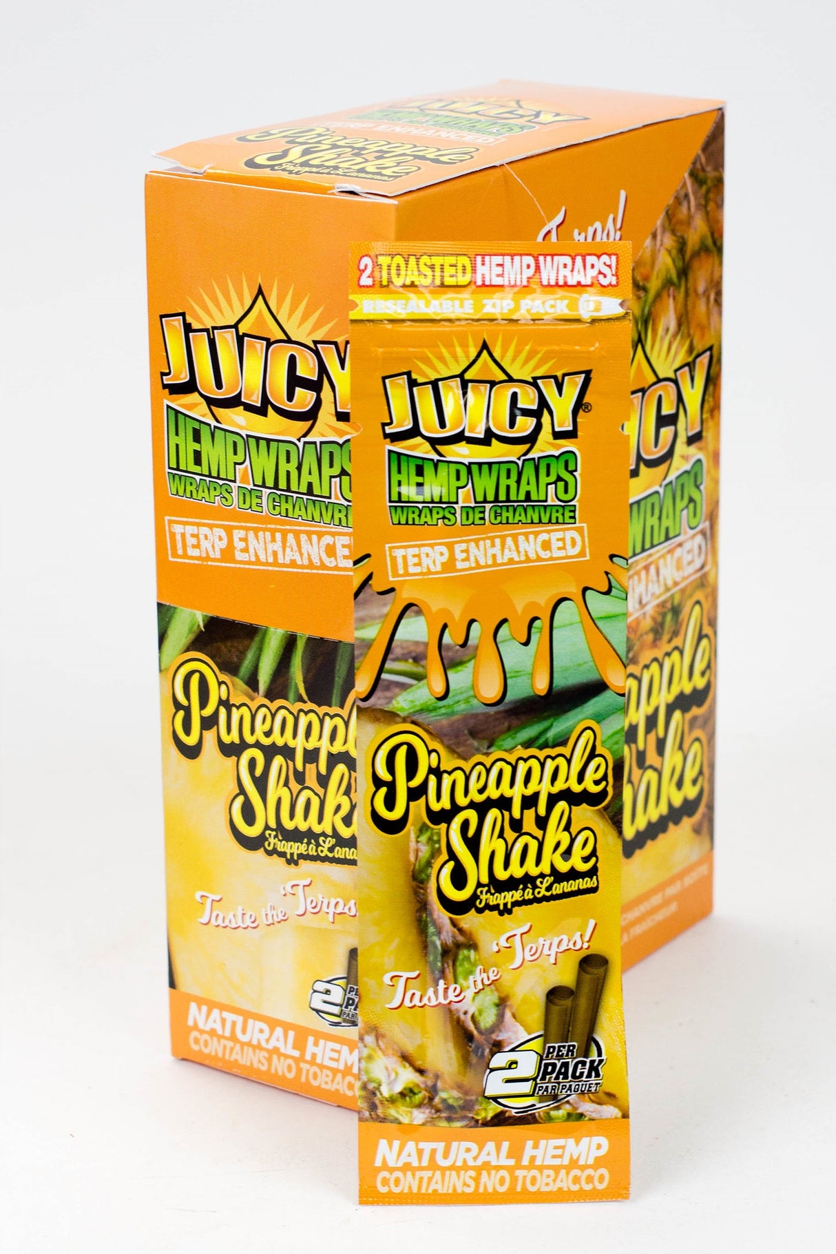 Juicy Jay's Hemp Wraps New flavors Leaf Wrap ONE Pineapple Shake
