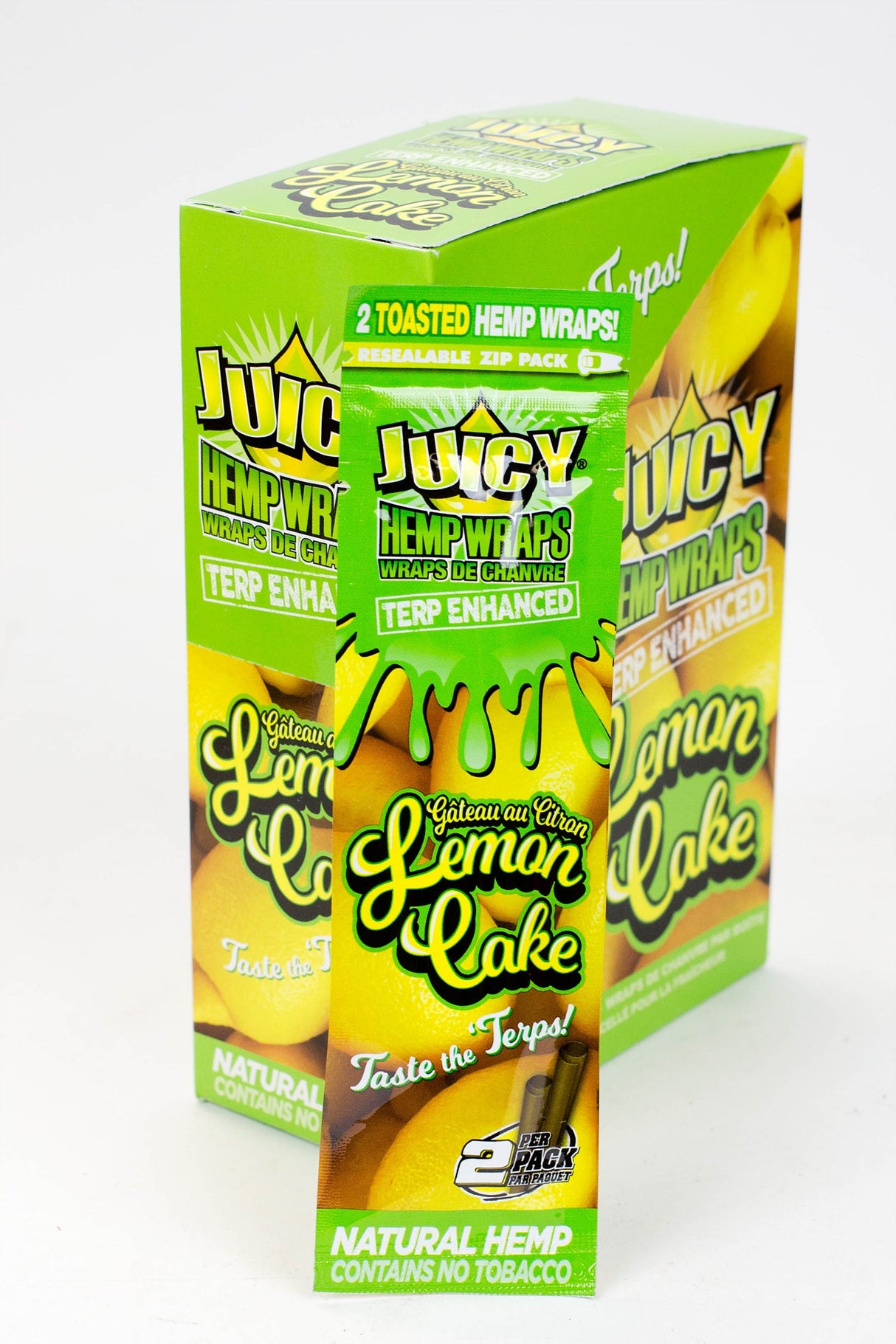 Juicy Jay's Hemp Wraps New flavors Leaf Wrap ONE Lemon Cake