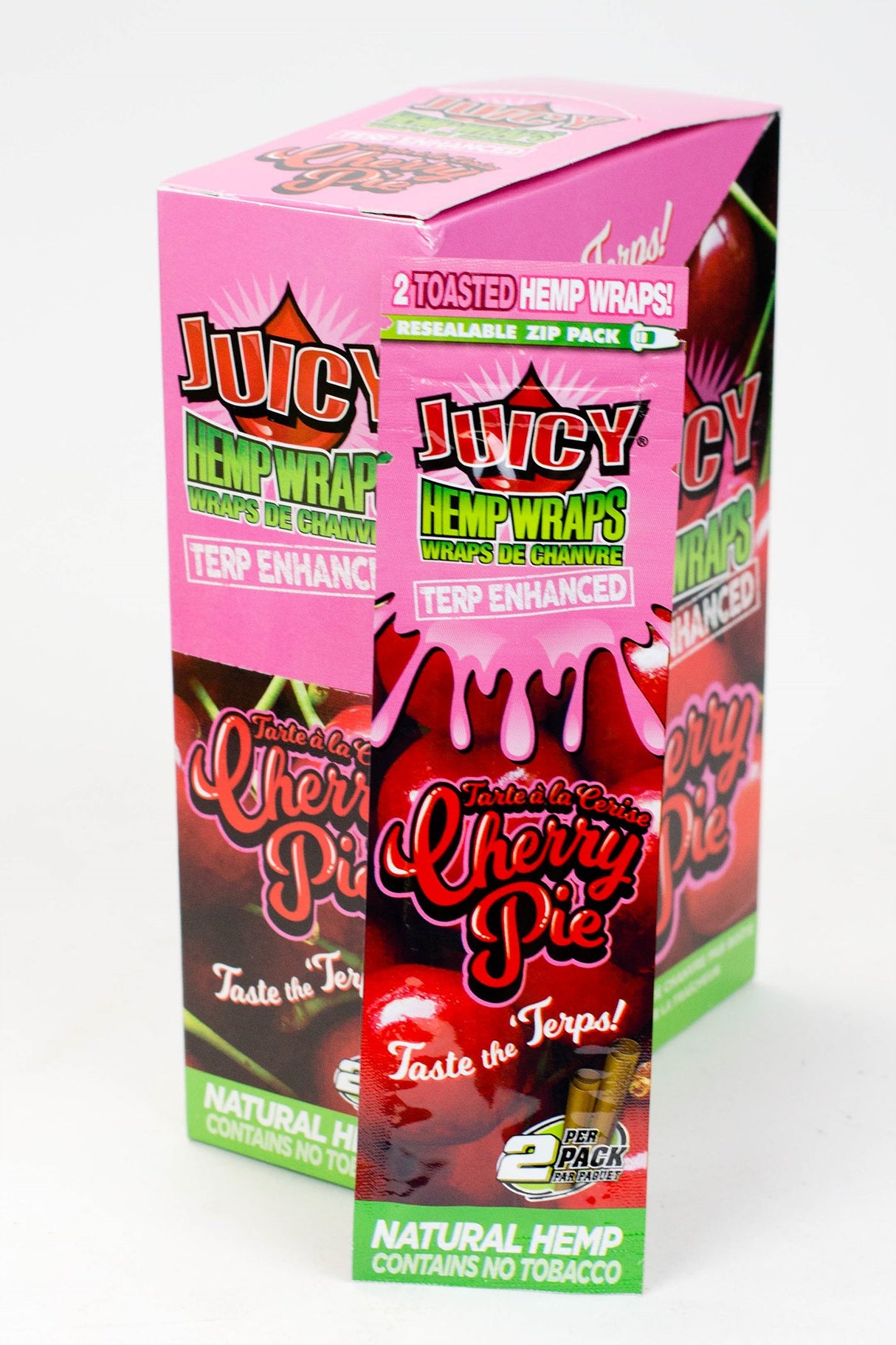 Juicy Jay's Hemp Wraps New flavors Leaf Wrap ONE Cherry Pie