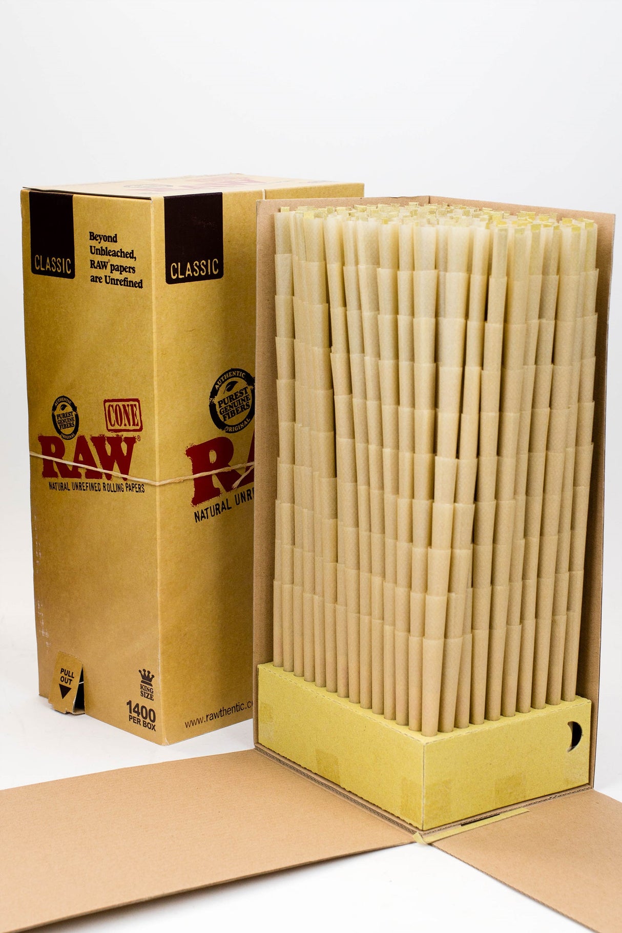 Raw cone bulk 1400 King Size Pre-rolled Cone (Bulk / Tower) ONE