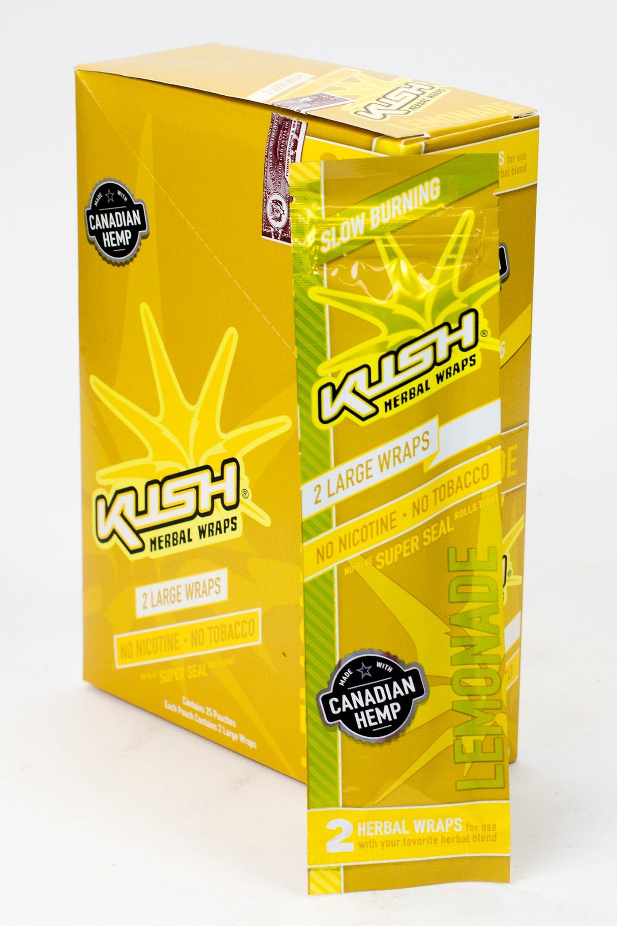 KUSH® HERBAL WRAPS Leaf Wrap ONE Lemonade
