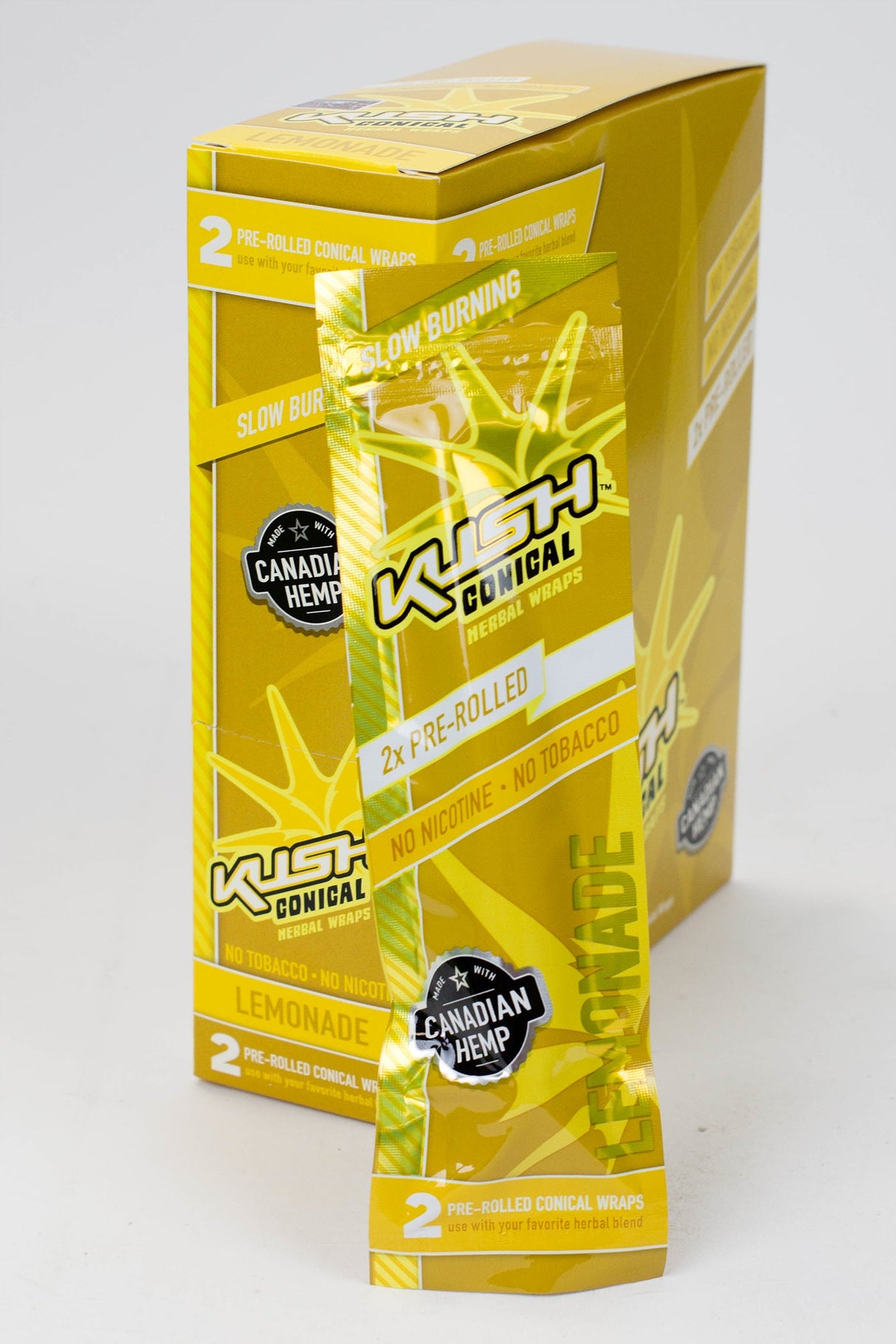 KUSH® CONICAL HERBAL WRAPS Leaf Wrap ONE Lemonade