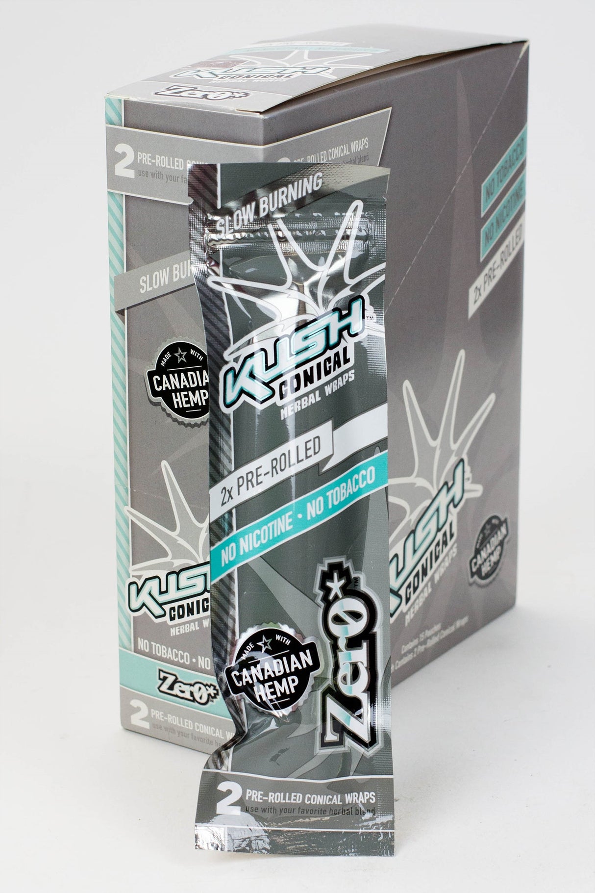 KUSH® CONICAL HERBAL WRAPS Leaf Wrap ONE Zero