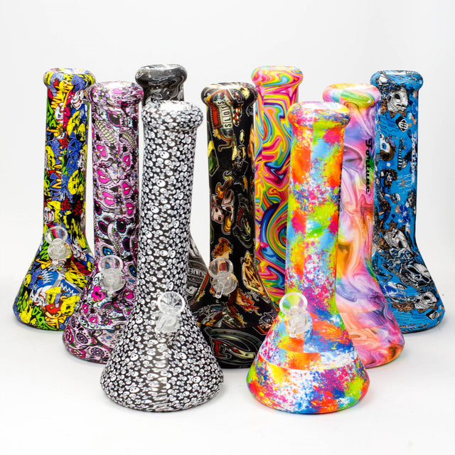 Fortune | 12" Silicone Beaker Resin · Silicone · Plastic Bong Fortune